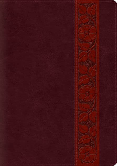 ESV Study Bible, Large Print (TruTone, Mahogany, Trellis Design) by Crossway