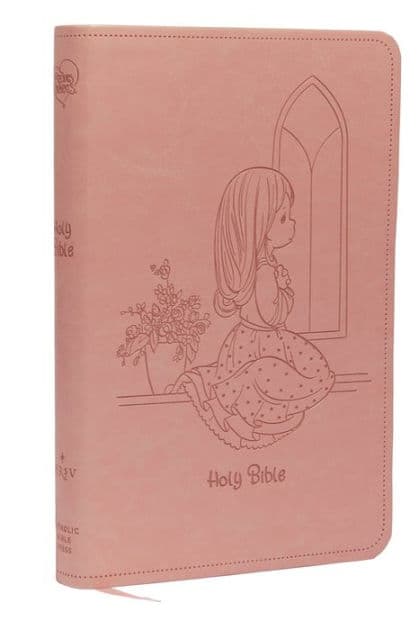 NRSVCE, Precious Moments Bible, Pink, Leathersoft, Comfort Print: Holy Bible by Catholic Bible Press