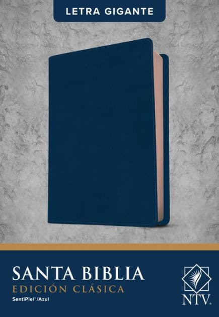 Santa Biblia NTV, Edición clásica, letra gigante (SentiPiel, Azul, Letra Roja) by Tyndale
