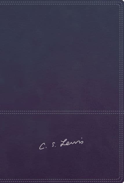 RVR, Biblia Reflexiones de C. S. Lewis, Interior a dos colores, Leathersoft, Azul marino, con Índice, Comfort Print by C. S. Lewis