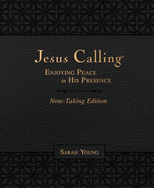 Jesus Calling Note-Taking Edition, Leathersoft, Black, with Full Scriptures: Enjoying Peace in His Presence (A 365-Day Devotional and Prayer Journal) - The Perfect Christian Father's Day Gifts for Dad by Sarah Young
