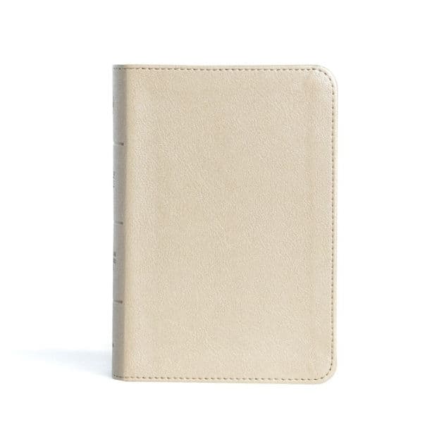 CSB Large Print Compact Reference Bible, Gold LeatherTouch by CSB Bibles by Holman
