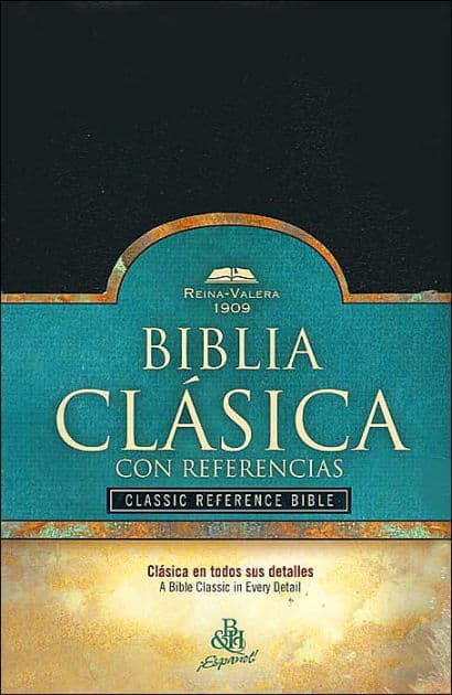 RV 1909 Biblia clásica con referencia, negro imitación piel by B&amp;H Español Editorial Staff