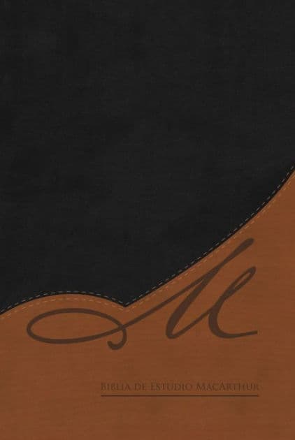 RVR60, Biblia de Estudio MacArthur, Leathersoft, Café, con Índice by John MacArthur