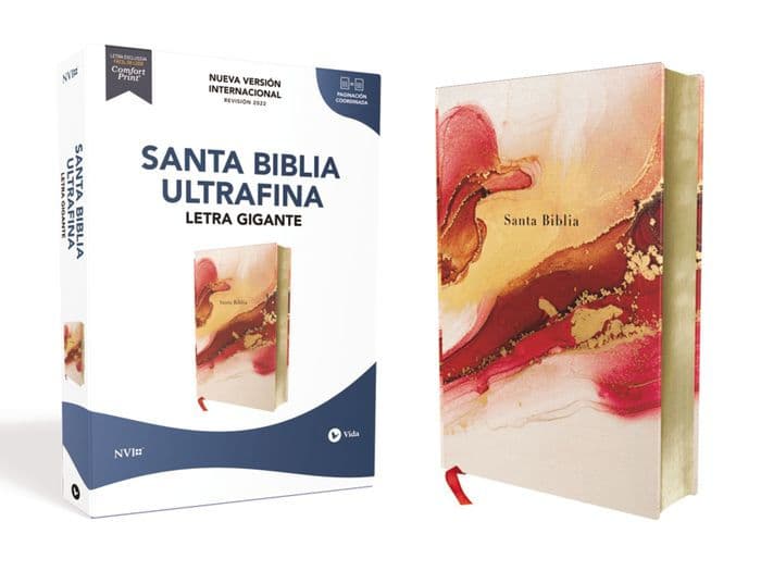 NVI, Santa Biblia, Revisión 2022, Letra gigante, Tapa dura/tela, Palabras de Jesús en Rojo, Comfort Print by Nueva Versión Internacional