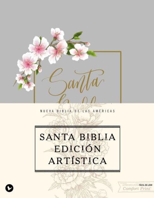 NBLA, Santa Biblia, Edición Artística, Tapa dura/tela, Arte con bordes dorados, Palabras de Jesús en Rojo, Comfort Print by NBLA-Nueva Biblia de Las Américas