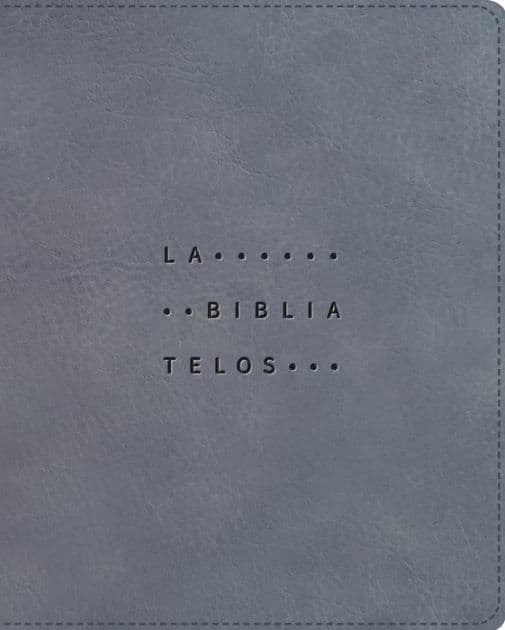 NVI, La Biblia Telos para Jóvenes, Revisión 2022, Leathersoft, Gris, Interior a dos colores, Comfort Print: Una guía para el estudiante a través de las Escrituras by Nueva Versión Internacional