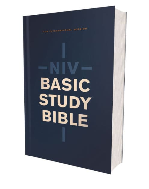 NIV, Basic Study Bible, Economy Edition, Paperback, Blue, Red Letter by Zondervan