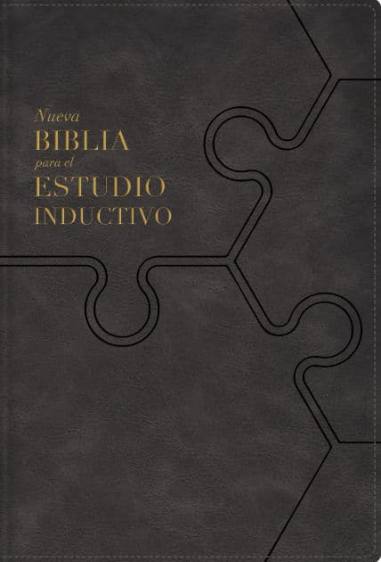 NBLA, Nueva Biblia para el estudio inductivo, Interior a dos colores, Leathersoft, Gris, Comfort Print by NBLA-Nueva Biblia de Las Américas
