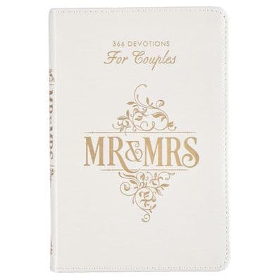 Gift Book Mr. & Mrs. White Faux Leather by Joanna, Teigen Rob
