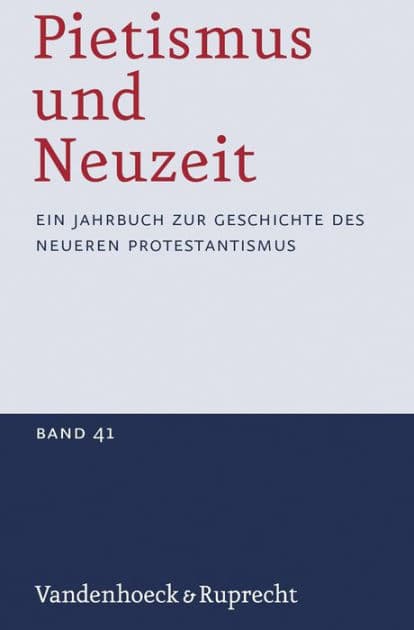 Pietismus und Neuzeit Band 41 - 2015 by Udo Strater