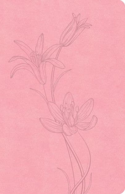 CSB Thinline Bible, Value Edition, Soft Pink LeatherTouch by CSB Bibles by Holman