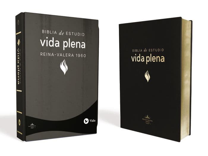 RVR60, Biblia de Estudio de la vida plena, Leather-Look, Negro by Zondervan