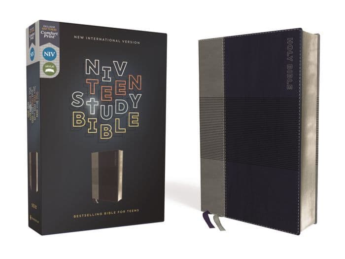 NIV, Teen Study Bible (For Life Issues You Face Every Day), Leathersoft, Blue, Comfort Print by Zondervan