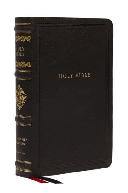 KJV Large Print Reference Bible, Black Leathersoft, Red Letter, Comfort Print (Sovereign Collection): Holy Bible, King James Version by Thomas Nelson