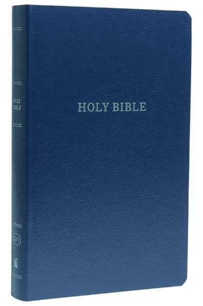 KJV Holy Bible: Gift and Award, Blue Leather-Look, Red Letter, Comfort Print: King James Version by Thomas Nelson