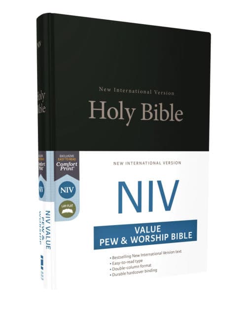NIV, Church Bible (Value Pew Bible), Hardcover, Black by Zondervan