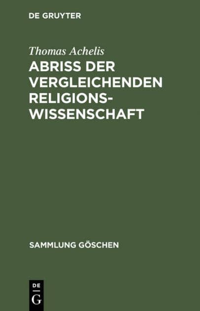 Abri der vergleichenden Religionswissenschaft by Thomas Achelis