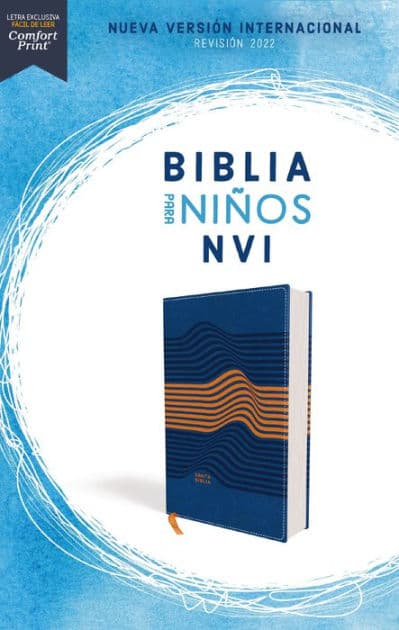NVI, Biblia para Niños, Revisión 2022, Leathersoft, Azul, Comfort Print by Nueva Versión Internacional