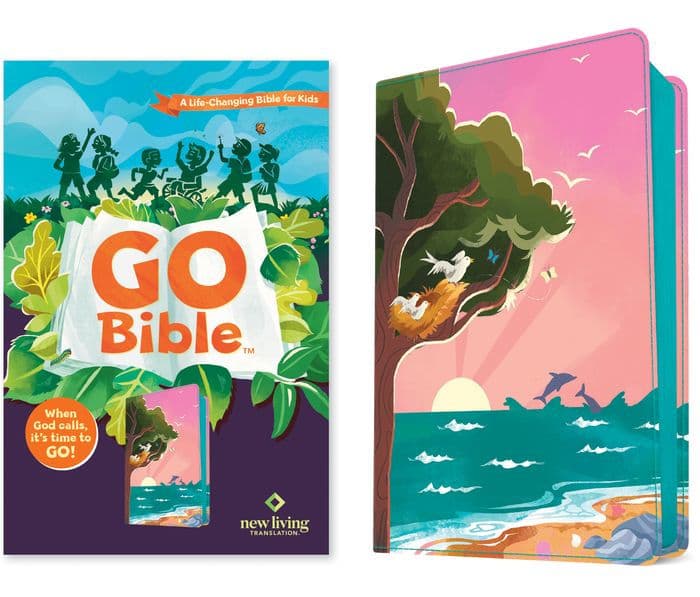 NLT Go Bible for Kids (LeatherLike, Beach Sunrise): A Life-Changing Bible for Kids by Tyndale