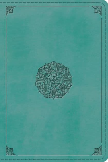 ESV Study Bible, Personal Size (TruTone, Turquoise, Emblem Design) by Crossway