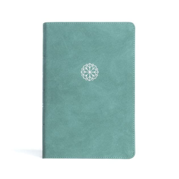 CSB Personal Size Giant Print Bible, Earthen Teal LeatherTouch by CSB Bibles by Holman