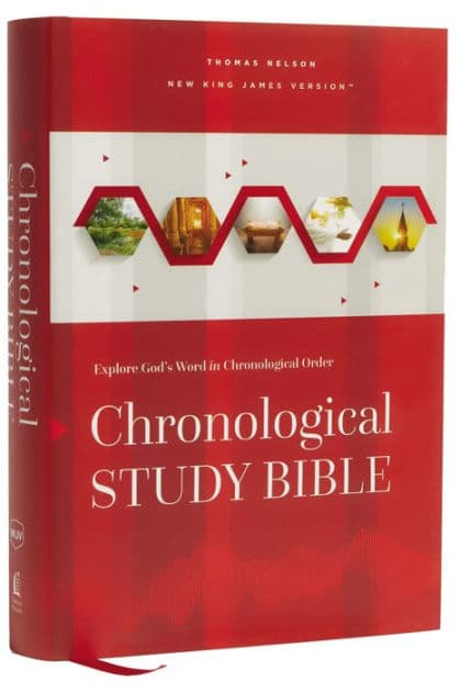 NKJV, Chronological Study Bible, Hardcover, Comfort Print: Holy Bible, New King James Version by Thomas Nelson