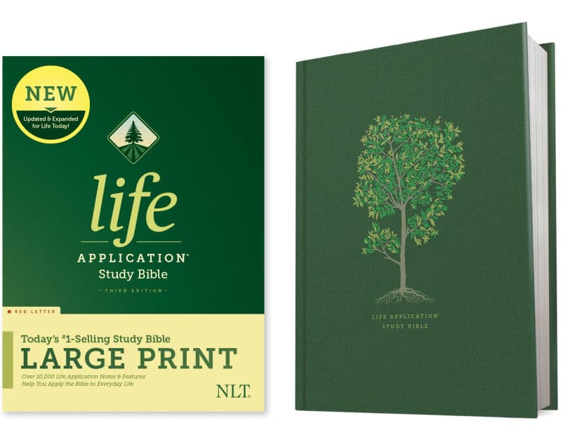 NLT Life Application Study Bible, Third Edition, Large Print (Hardcover, Red Letter) by Tyndale