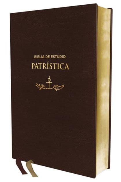 RVR, Biblia de Estudio Patrística, Leathersoft, Marrón, Interior a dos colores, Palabras de Jesús en Rojo, Comfort Print: La Sabiduría del Cristianismo Antiguo, siglos I al VI by Zondervan