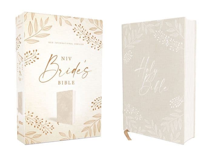NIV, Bride's Bible, Cloth over Board, Cream, Red Letter, Comfort Print by Zondervan