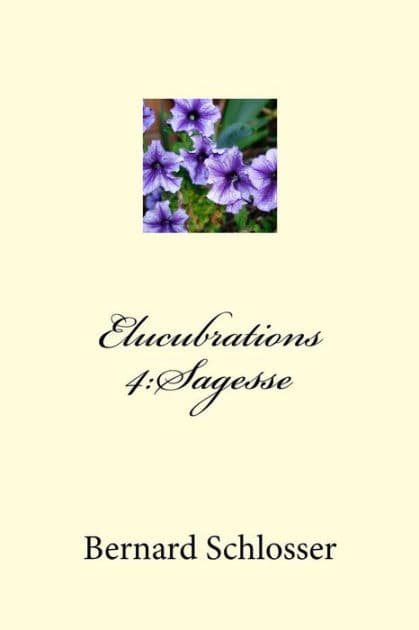 Elucubrations 4: Sagesse by Bernard Schlosser