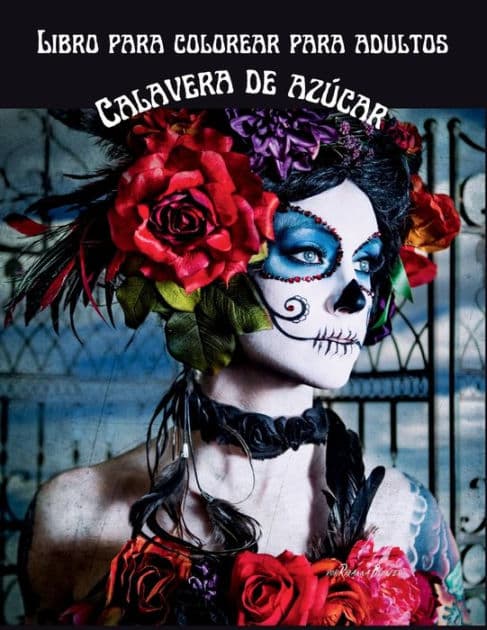 Libro para colorear calavera de azï¿½car para adultos: Calaveras antiestrï¿½s para adultos Relajaciï¿½n Medianoche 100 pï¿½ginas Libro para colorear by Rhianna Blunder