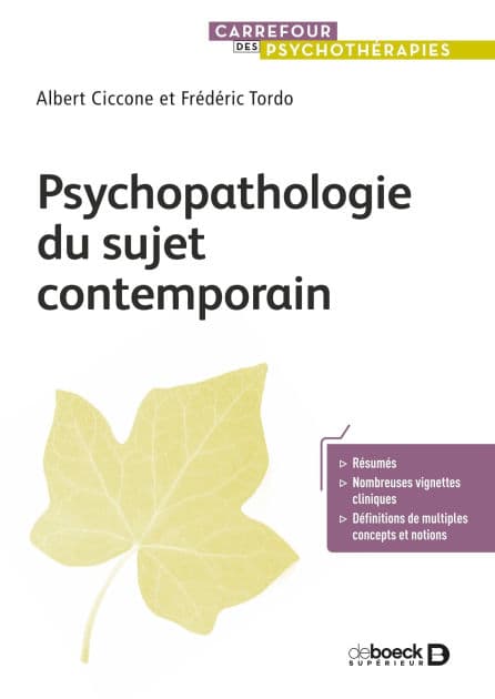 Psychopathologie du sujet contemporain: Actualités de la clinique et perspectives thérapeutiques by Frédéric Tordo