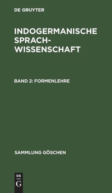 Formenlehre by De Gruyter