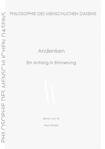 Andenken: Die Geburt der Idee aus der griechischen Tragödie by Franz Rieder