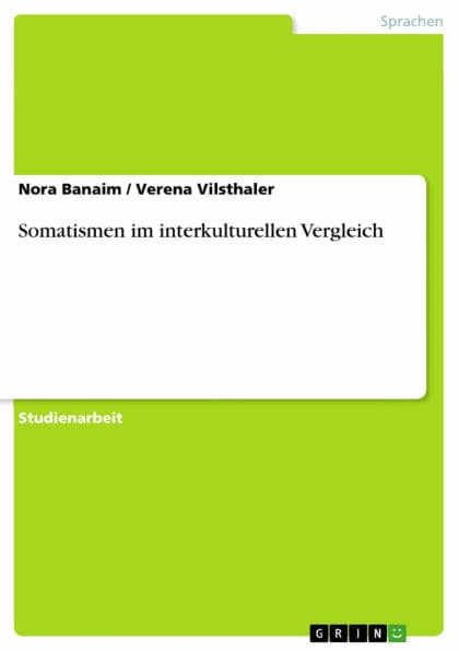 Somatismen im interkulturellen Vergleich by Nora Banaim