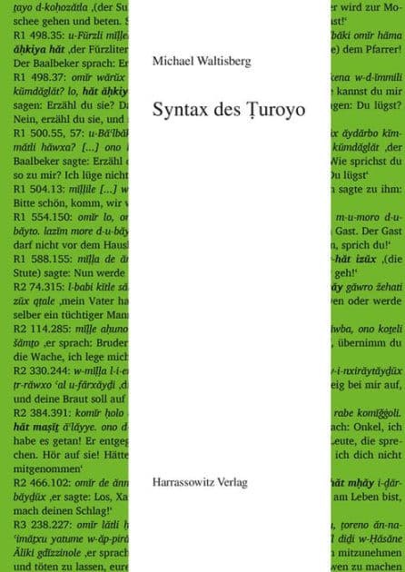 Syntax des Turoyo by Michael Waltisberg