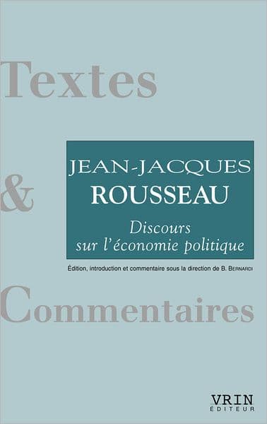 Discours sur l'economie politique by Jean-Jacques Rousseau
