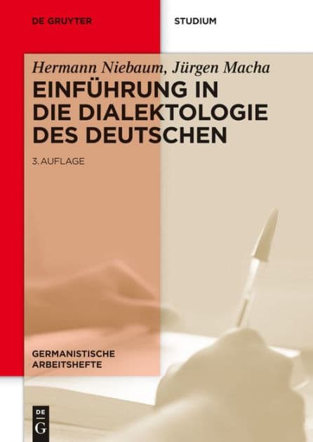 Einführung in die Dialektologie des Deutschen by Hermann Niebaum