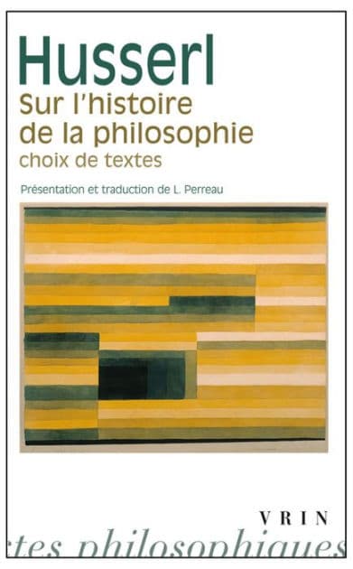 Sur l'histoire de la philosophie: Choix de textes by Edmund Husserl