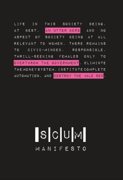 SCUM Manifesto by Valerie Solanas