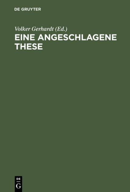 Eine angeschlagene These: Die 11. Feuerbach-These von Karl Marx im Foyer der Humboldt-Universität zu Berlin by Volker Gerhardt