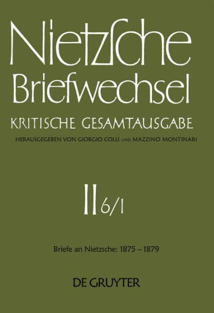 Januar 1875 - Juni 1877 by Friedrich Nietzsche