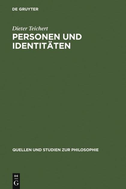 Personen und Identitäten by Dieter Teichert