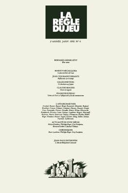 La rï¿½gle du jeu nï¿½06 by Sans Auteur