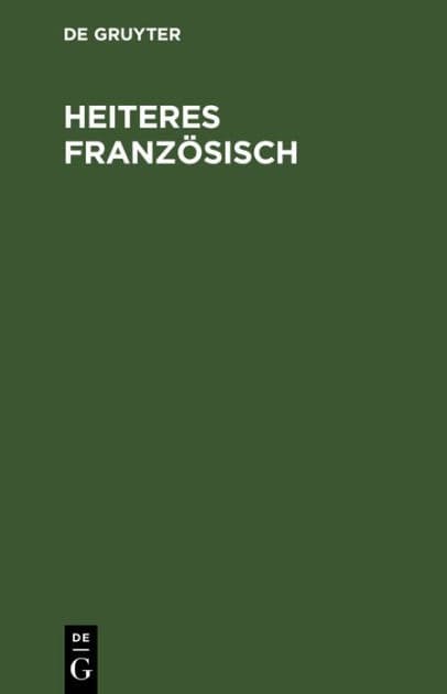 Heiteres Französisch by Hans Weis
