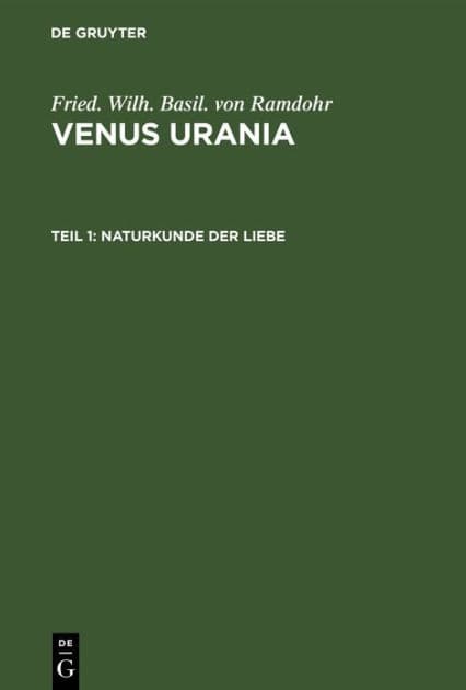 Naturkunde der Liebe by Fried. Wilh. Basil. von Ramdohr