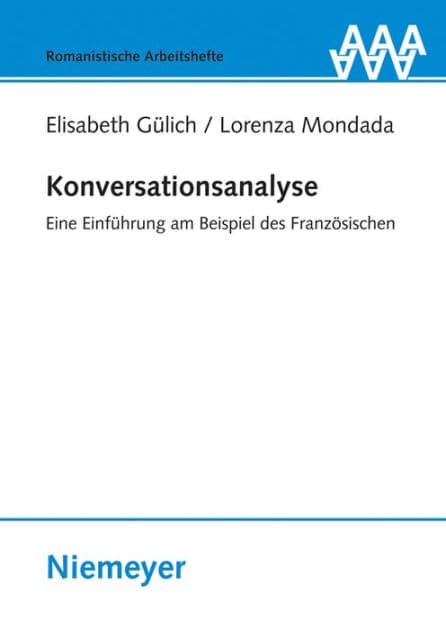 Konversationsanalyse by Elisabeth Gïlich