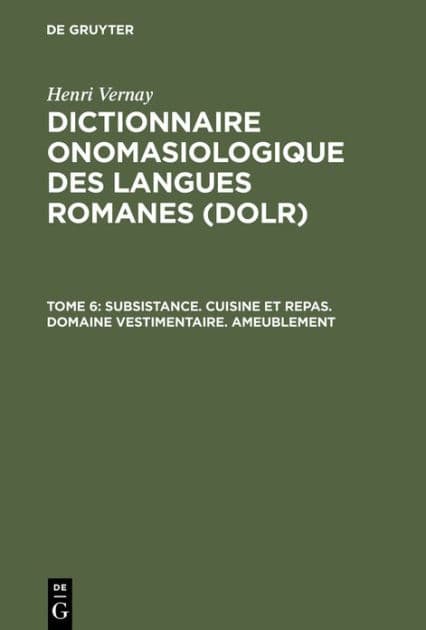 Subsistance. Cuisine et repas. Domaine vestimentaire. Ameublement by Henri Vernay