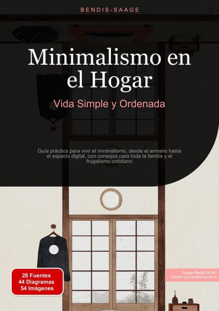 Minimalismo en el Hogar: Vida Simple y Ordenada: Guía práctica para vivir el minimalismo, desde el armario hasta el espacio digital, con consejos para toda la familia y el frugalismo cotidiano by Bendis A. I. Saage - Español